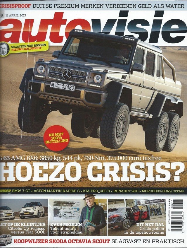 Autovisie 8 2013 : Skoda Octavia Scout - BMW 3GT - Mercedes, Ophalen of Verzenden, Gelezen, Algemeen