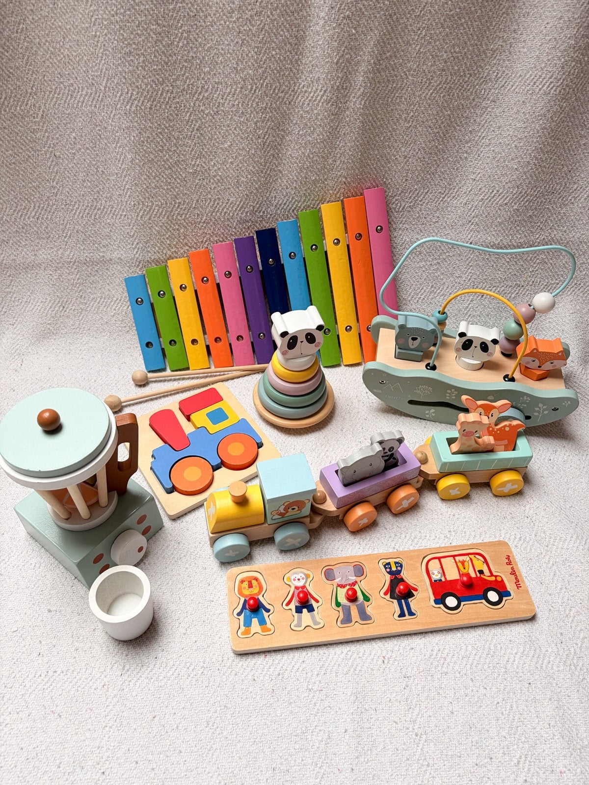 Houten speelgoedpakket, Kinderen en Baby's, Ophalen, Gebruikt
