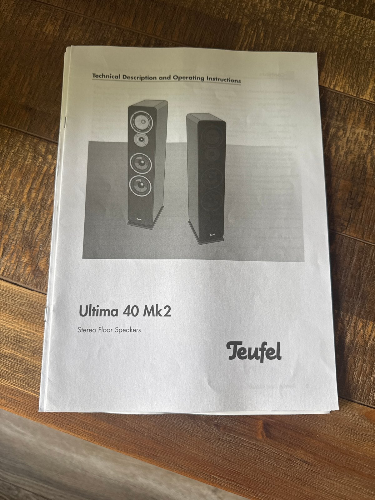 Teufel Ultima 40 Mk2 Speakerset, Vloerstaande luidspreker, Zo goed als nieuw, Geschikt voor surround/home cinema, Ophalen