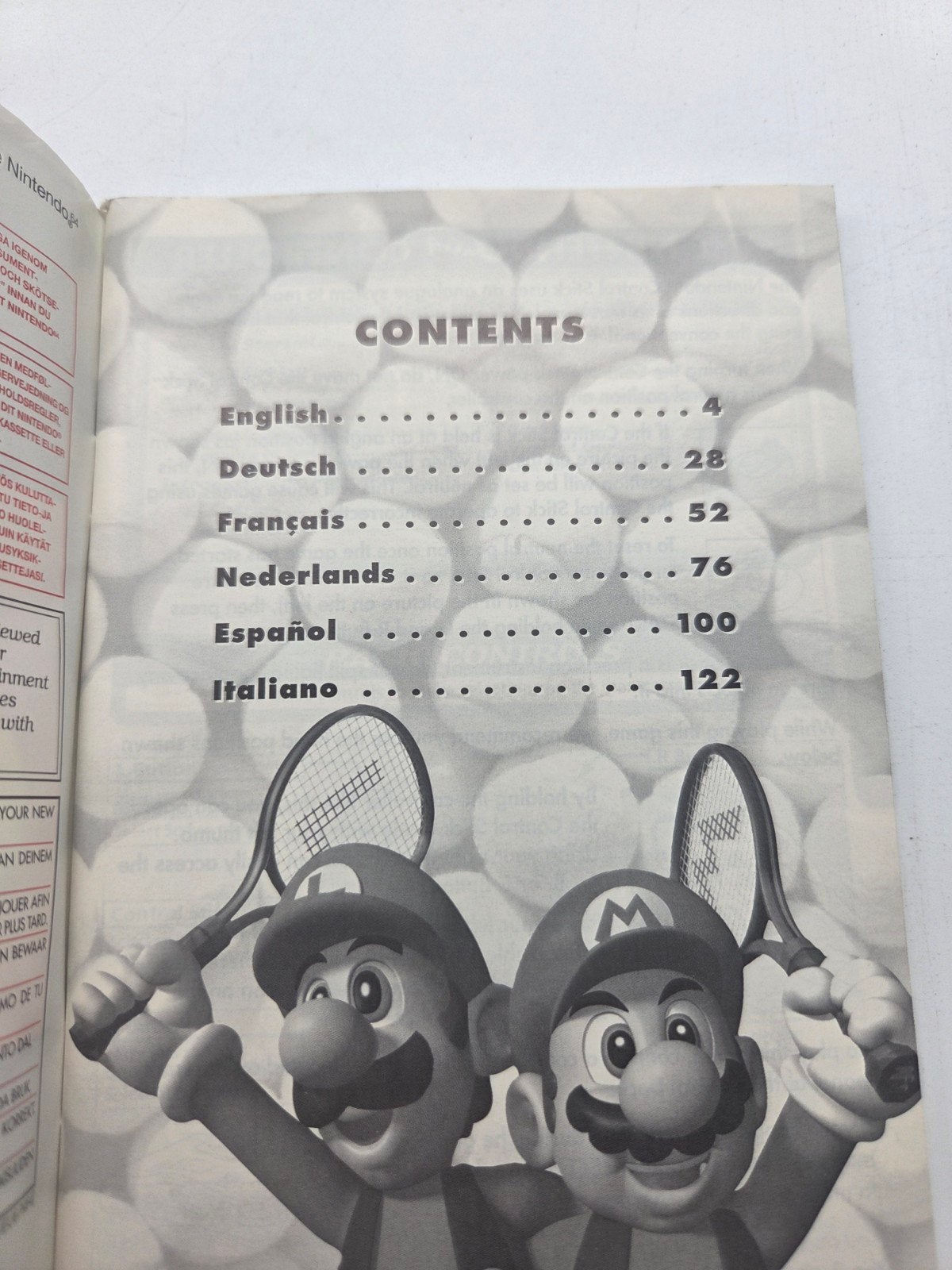 Mario Tennis Handleiding Nintendo 64, Spelcomputers en Games, Games | Nintendo 64, Nintendo, Gebruikt, Nintendo of Europe GmbH, Nintendo Center, 63760 Großostheim, Germany