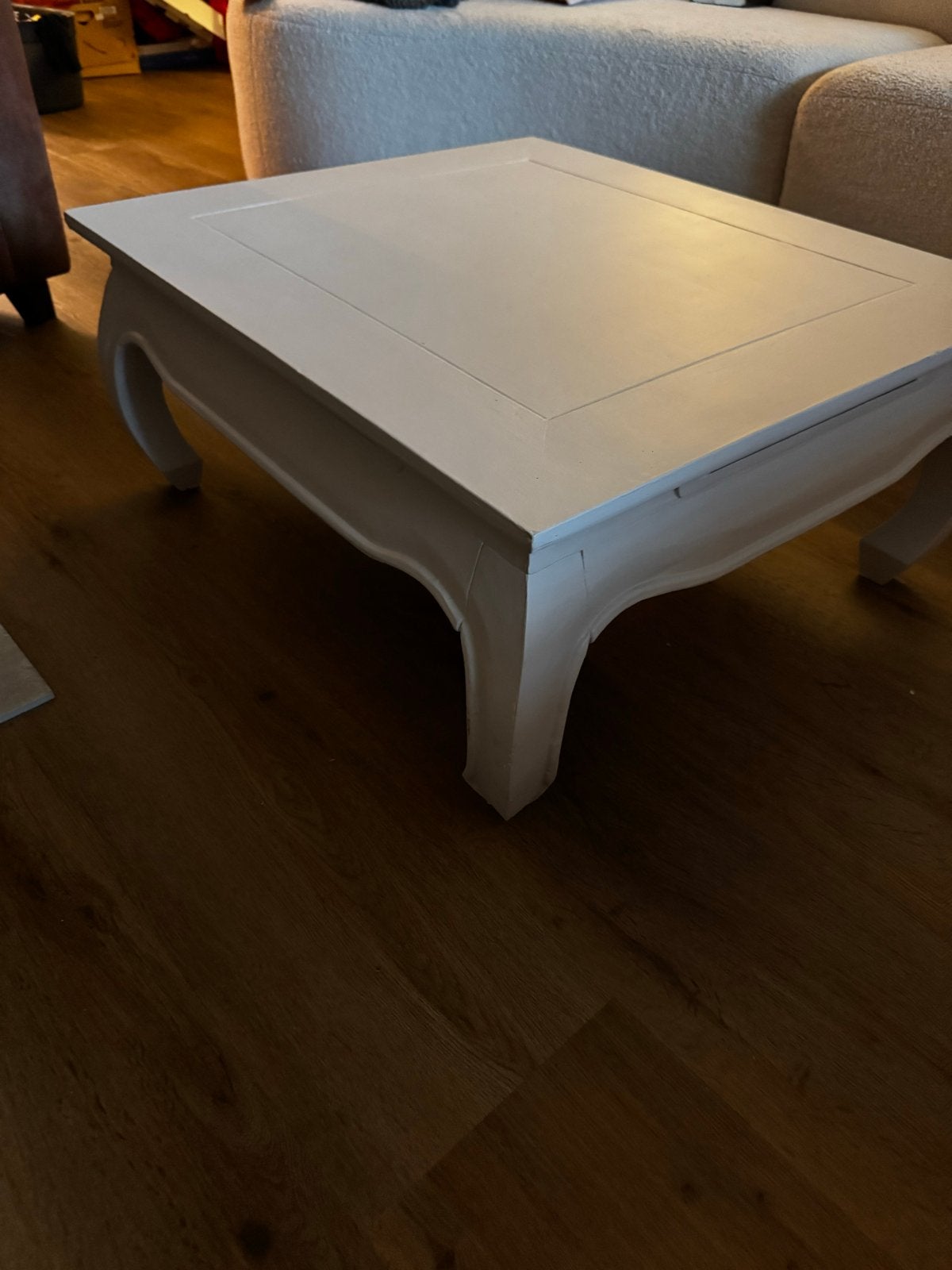 Brocante salontafel in urban taupe, Ophalen, 100 tot 150 cm, 50 tot 100 cm, Zo goed als nieuw