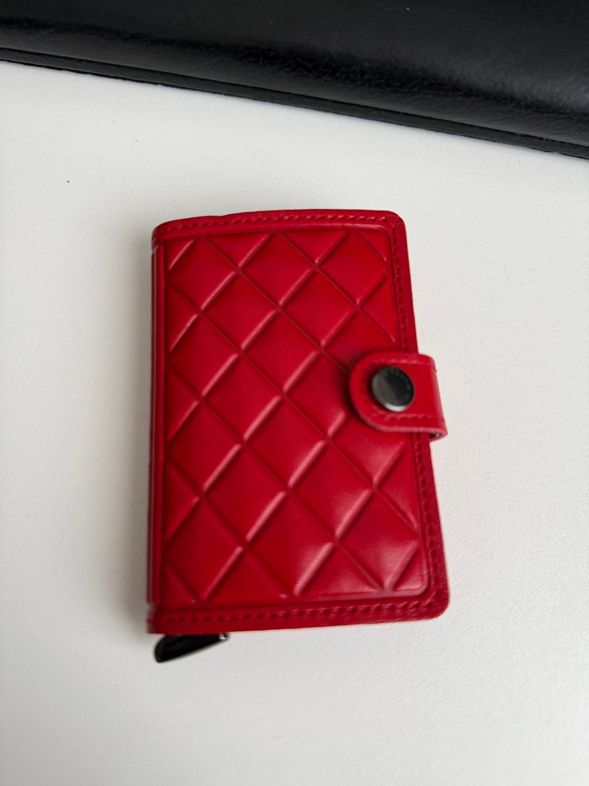 Secrid Miniwallet+ Emboss Diamond Red - Nieuw, Overige merken, Nieuw, Ophalen of Verzenden, Leer
