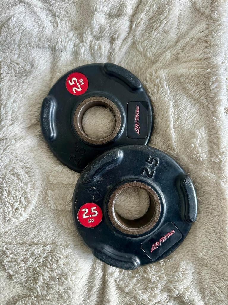 Life Fitness halterschijven 2.5 kg, Ophalen of Verzenden, Gebruikt