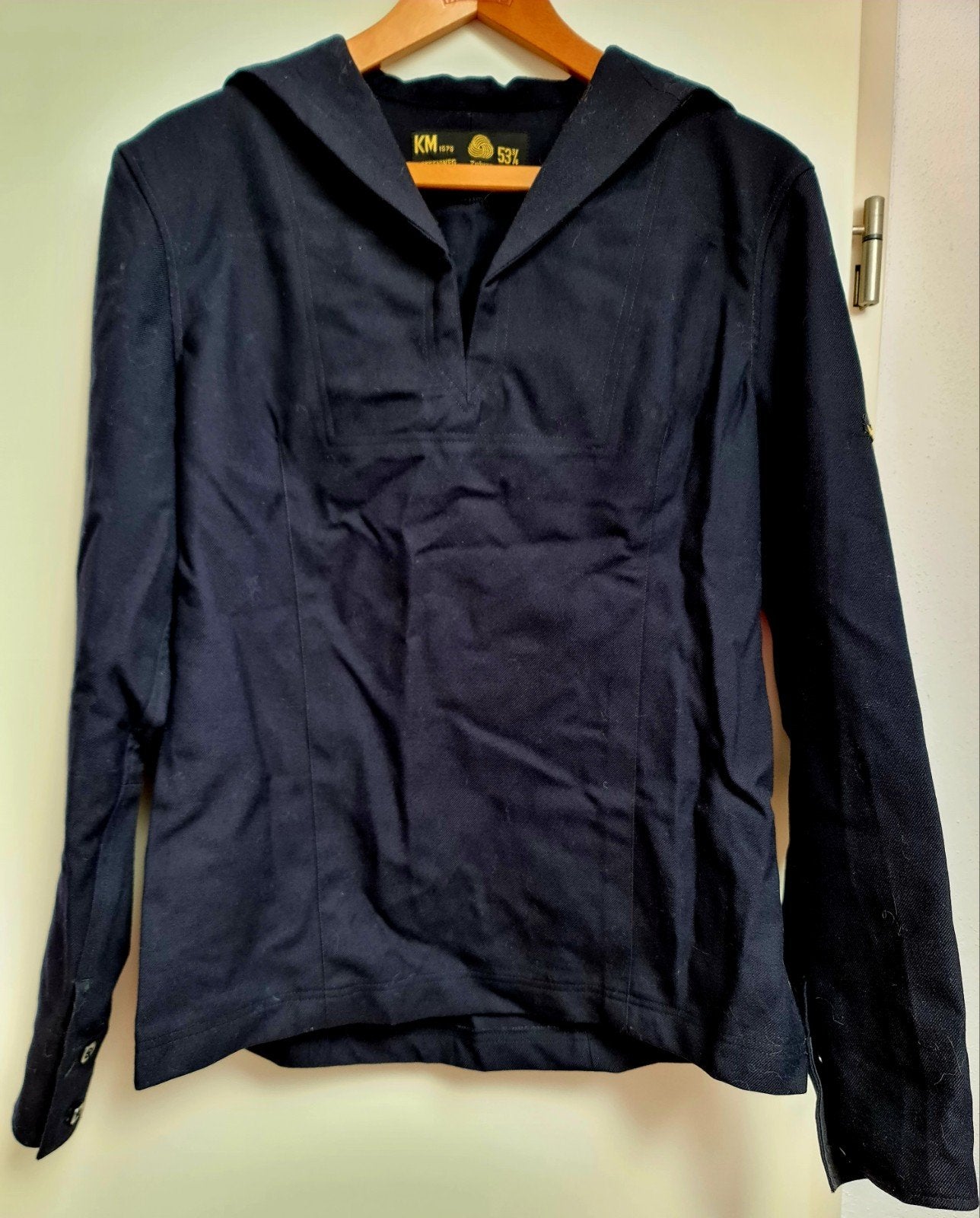 Baaienhemd Koninklijke Marine uit 1979 als nieuw maat L53, Ophalen, Marine, Nederland, Kleding of Schoenen