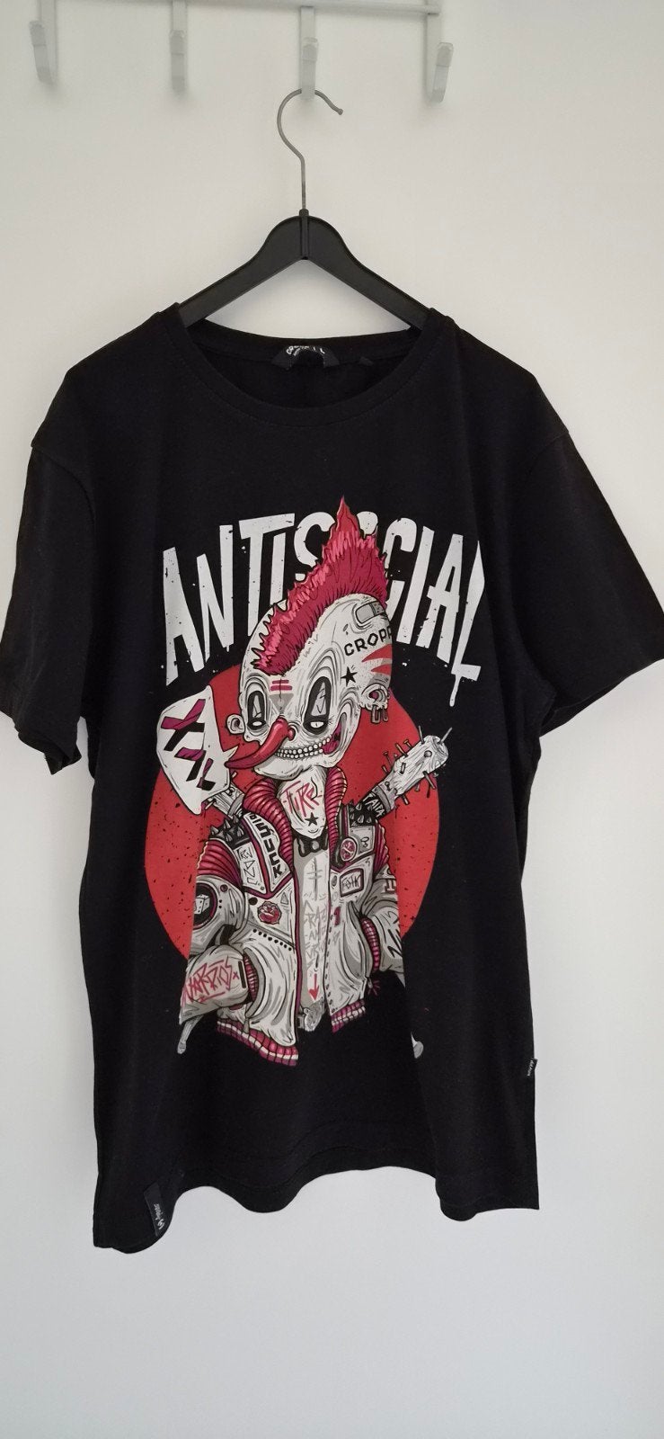 T Shirt zwart, Anti Social, mt M
maat M/L
(, Ophalen of Verzenden, Nieuw, Maat 48/50 (M), Zwart