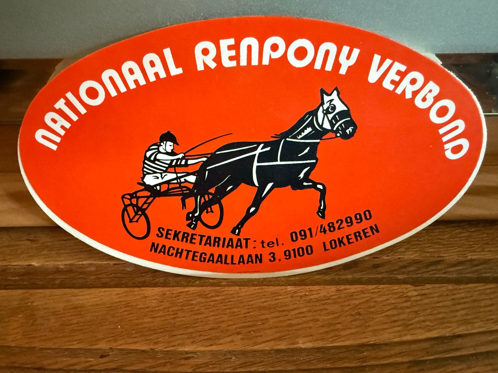 Sticker Nationaal Renpony Verbond - Goede Staat, Ophalen of Verzenden, Zo goed als nieuw, Stickers en Plaatjes