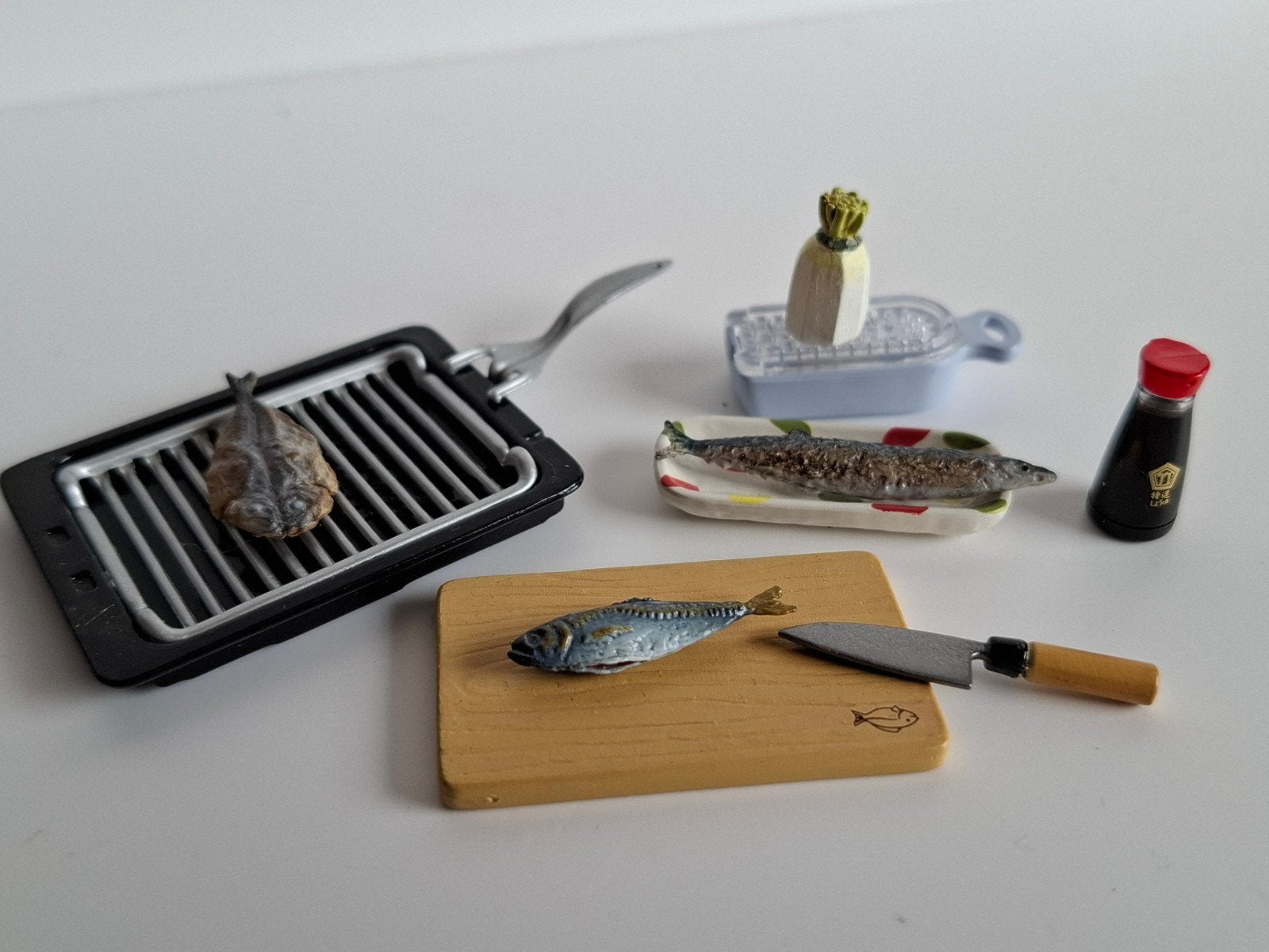 Re-ment Is dinner ready  - #6 Grilled Fish, Ophalen of Verzenden, Gebruikt