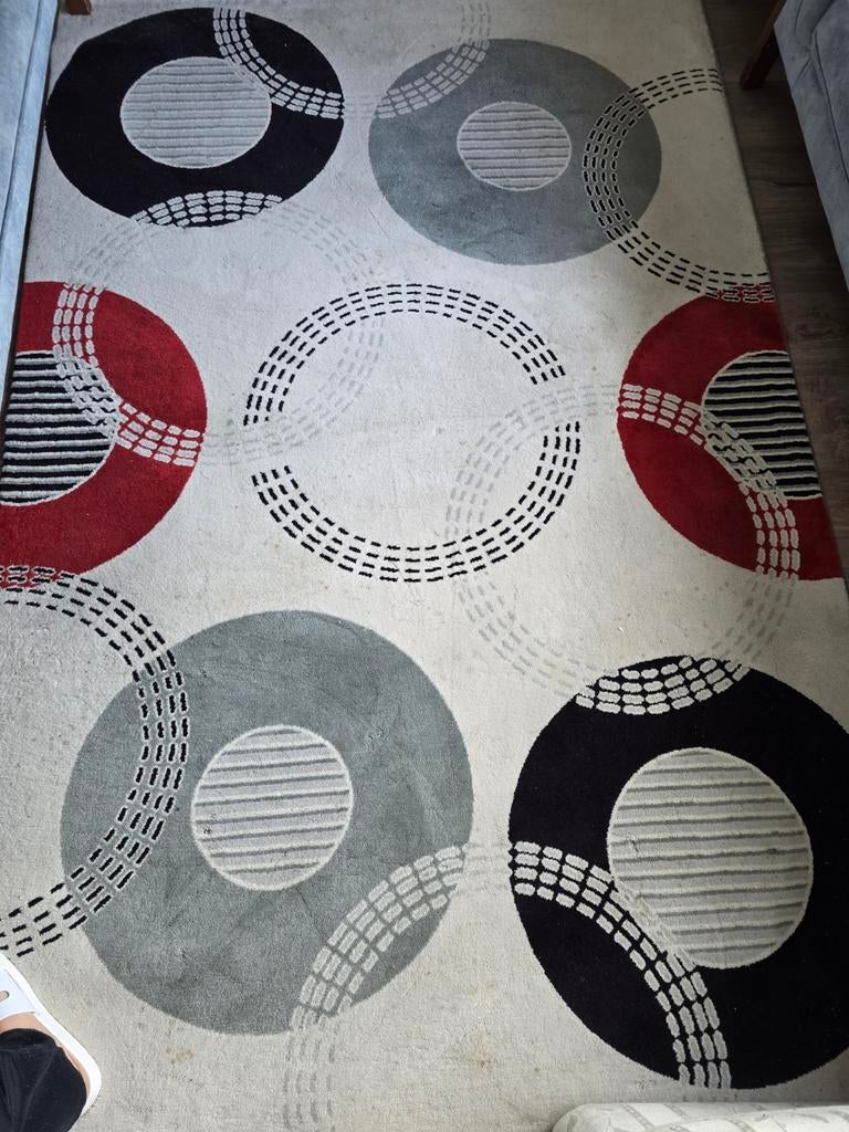 Tapijt met cirkels, 4m2 en 2x 6m2, Ophalen of Verzenden