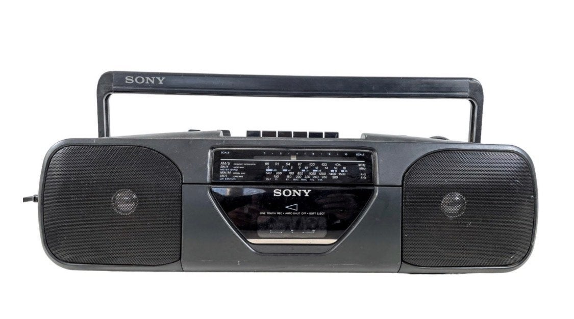 Sony Radio Cassette Speler - Vintage Boombox, Ophalen of Verzenden, Gebruikt, Radio