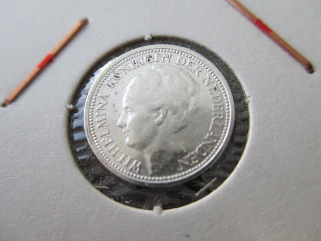 Dubbeltje 1938, Zilver, Ophalen of Verzenden, 10 cent, Koningin Wilhelmina