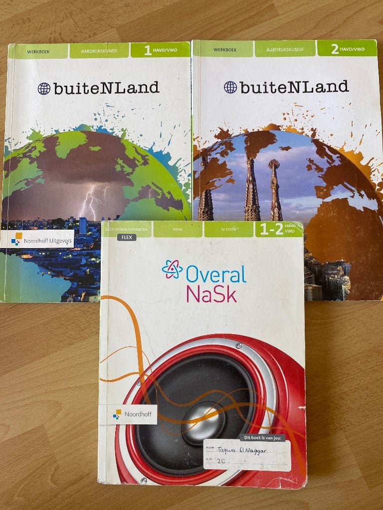Aardrijkskunde en Nask boeken HAVO/VWO, Boeken, Schoolboeken, Gelezen, Overige vakken, HAVO, Ophalen of Verzenden