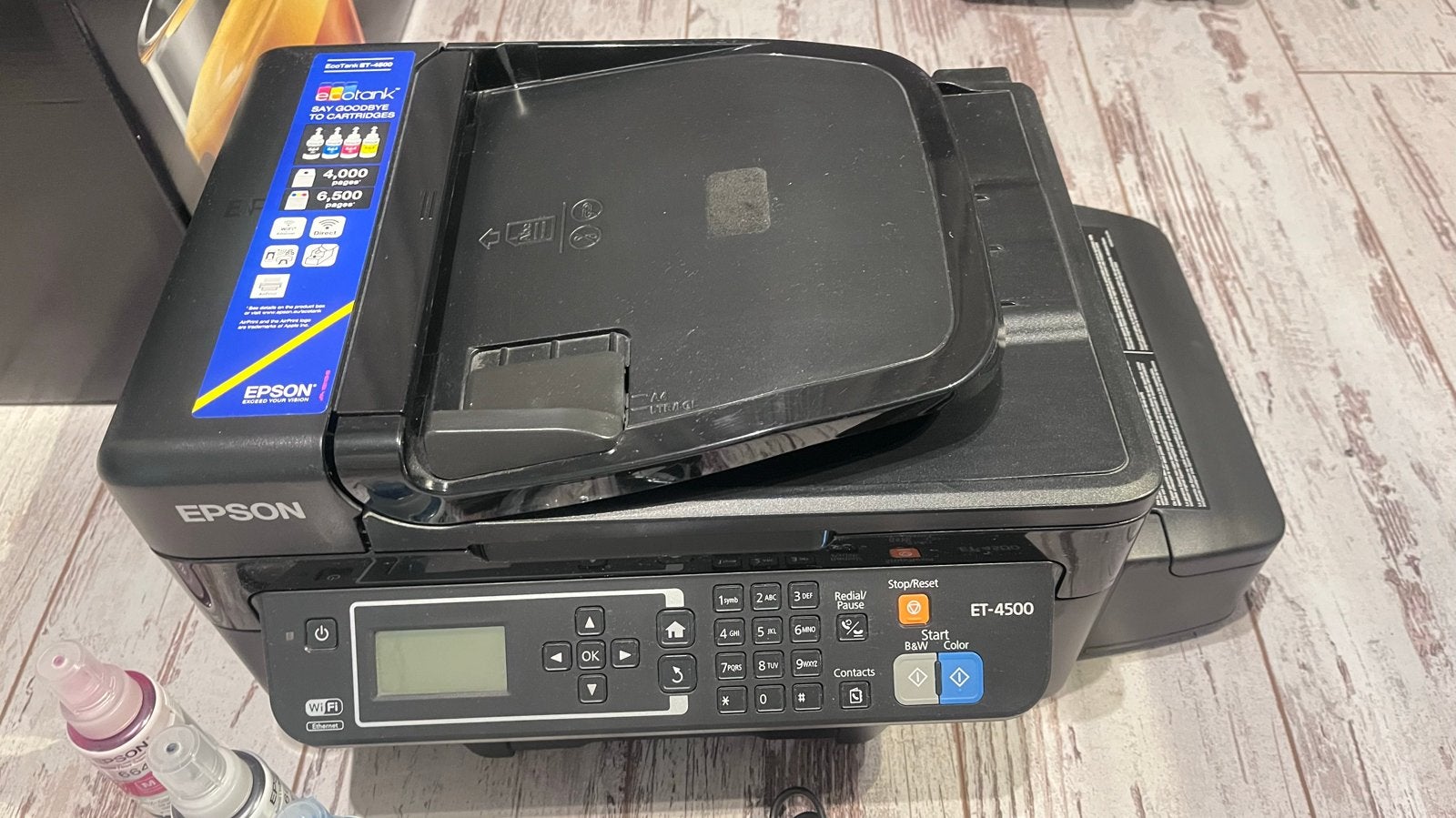 Epson EcoTank ET-4500 All-in-One Printer, Computers en Software, Ophalen, Faxen, Inkjetprinter, All-in-one