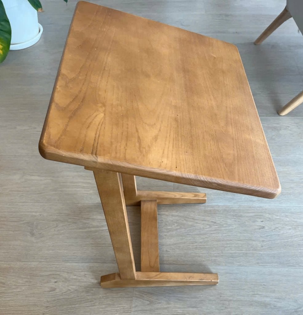 Wooden laptop table, Ophalen, Gebruikt, Rechthoekig, 50 tot 100 cm