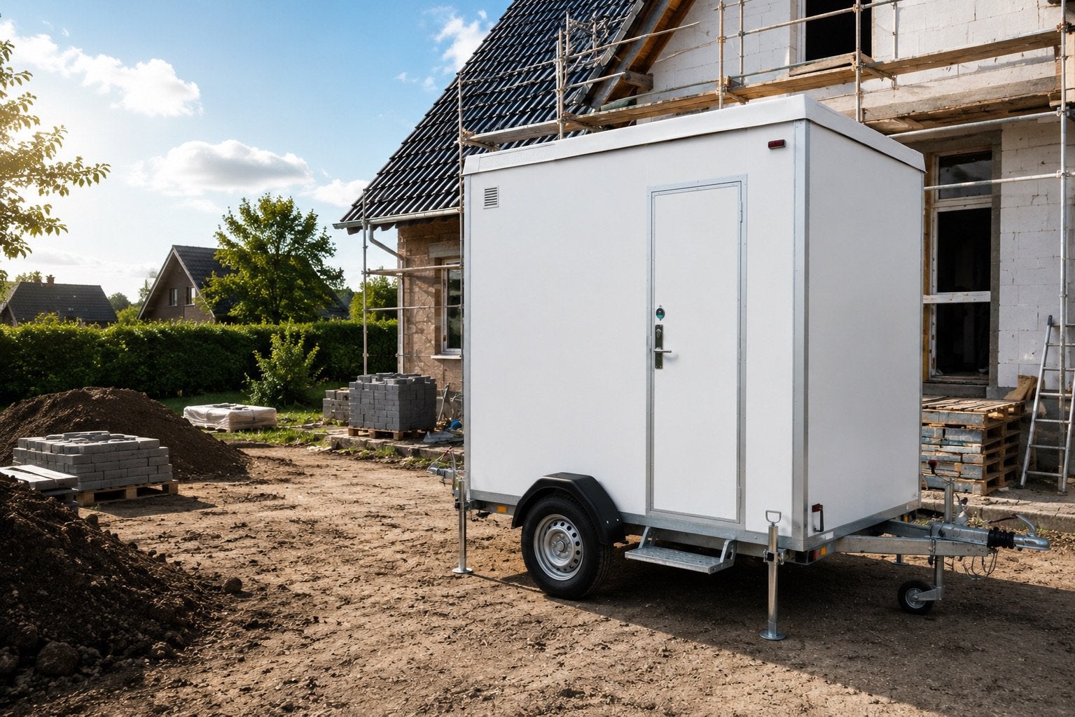 Tijdelijk geen badkamer? Huur een complete mobiele badkamer!, Ophalen, Zo goed als nieuw