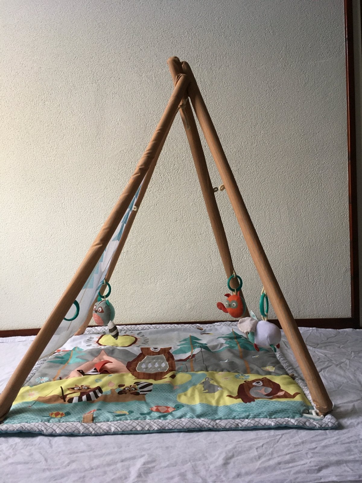 Baby Speelmat met Wig-Wam Tent - Avontuurlijk Speelkleed, Ophalen of Verzenden, Zo goed als nieuw, Speelkleed