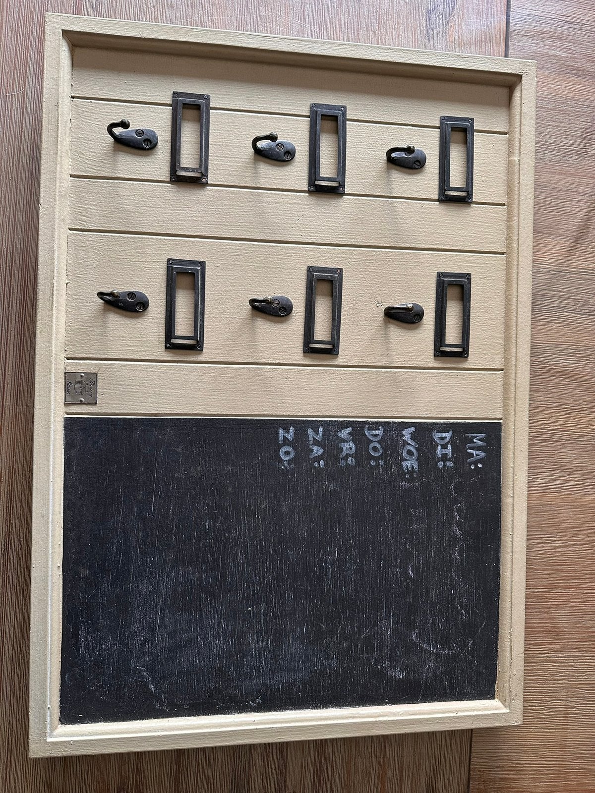 Sleutel rekje met krijt gedeelte (incl. krijt stift), Ophalen, Gebruikt, Krijtbord