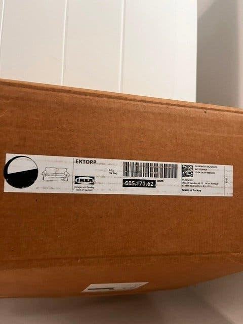 slaapbankhoes ikea ektorp, Ophalen of Verzenden, Overige maten, Grijs, Nieuw