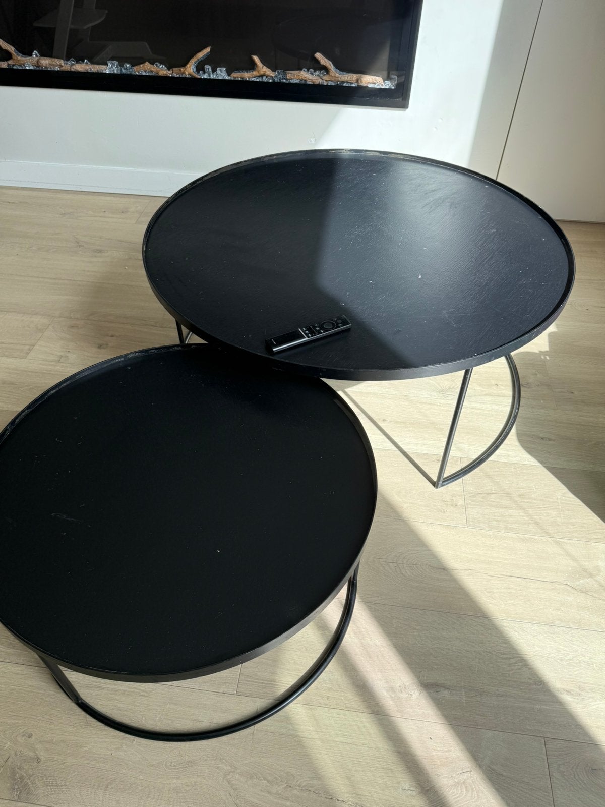 Salontafel  Rond  Notre Monde hout, Ophalen, Gebruikt, Rond, 50 tot 100 cm