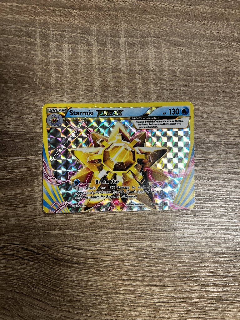 Starmie BREAK 32/108 uit XY Evolutions, Ophalen of Verzenden, Gebruikt, Losse kaart, Foil