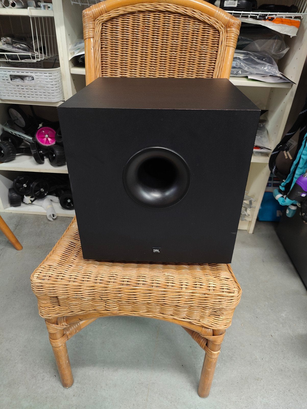 JBL SCS 75 Subwoofer - Zwart, Nette Staat, Ophalen, Gebruikt, 60 tot 120 watt, JBL