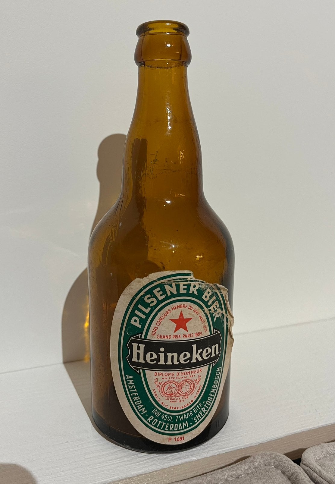 Heineken flesje 1958, Ophalen of Verzenden, Gebruikt, Flesje(s), Heineken