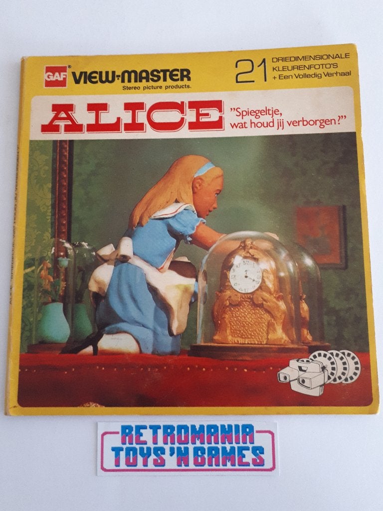 view-master - alice in spiegelland (3 schijfjes met boek), -, Verzenden, -, Overige typen