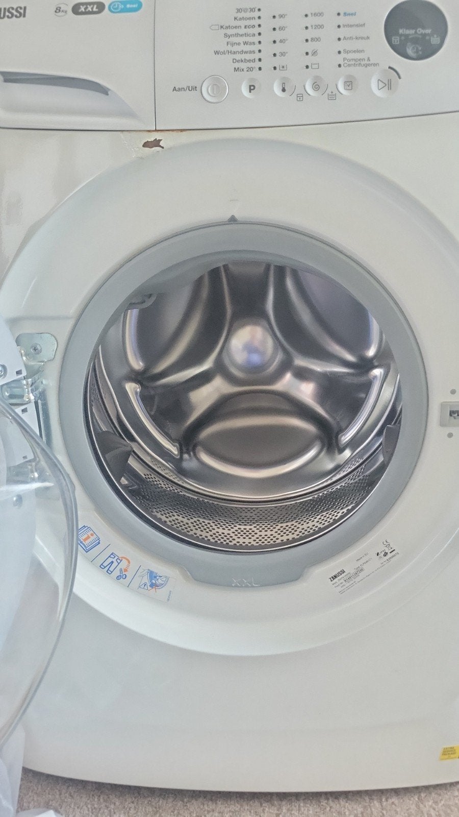 Zanussi Lindo 300 Wasmachine - Lekt, Ophalen, 1200 tot 1600 toeren, 8 tot 10 kg, Voorlader