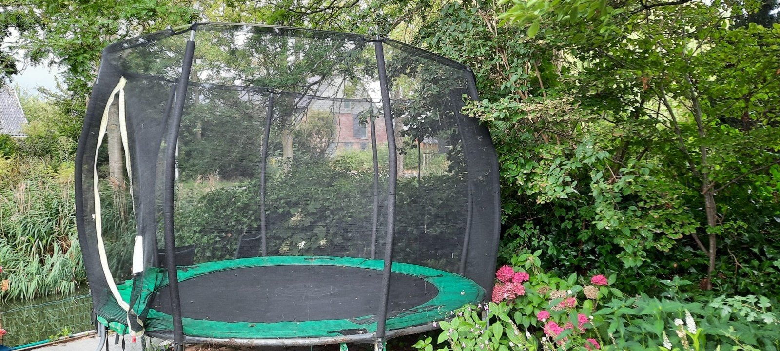 grote trampoline, Ophalen, Gebruikt
