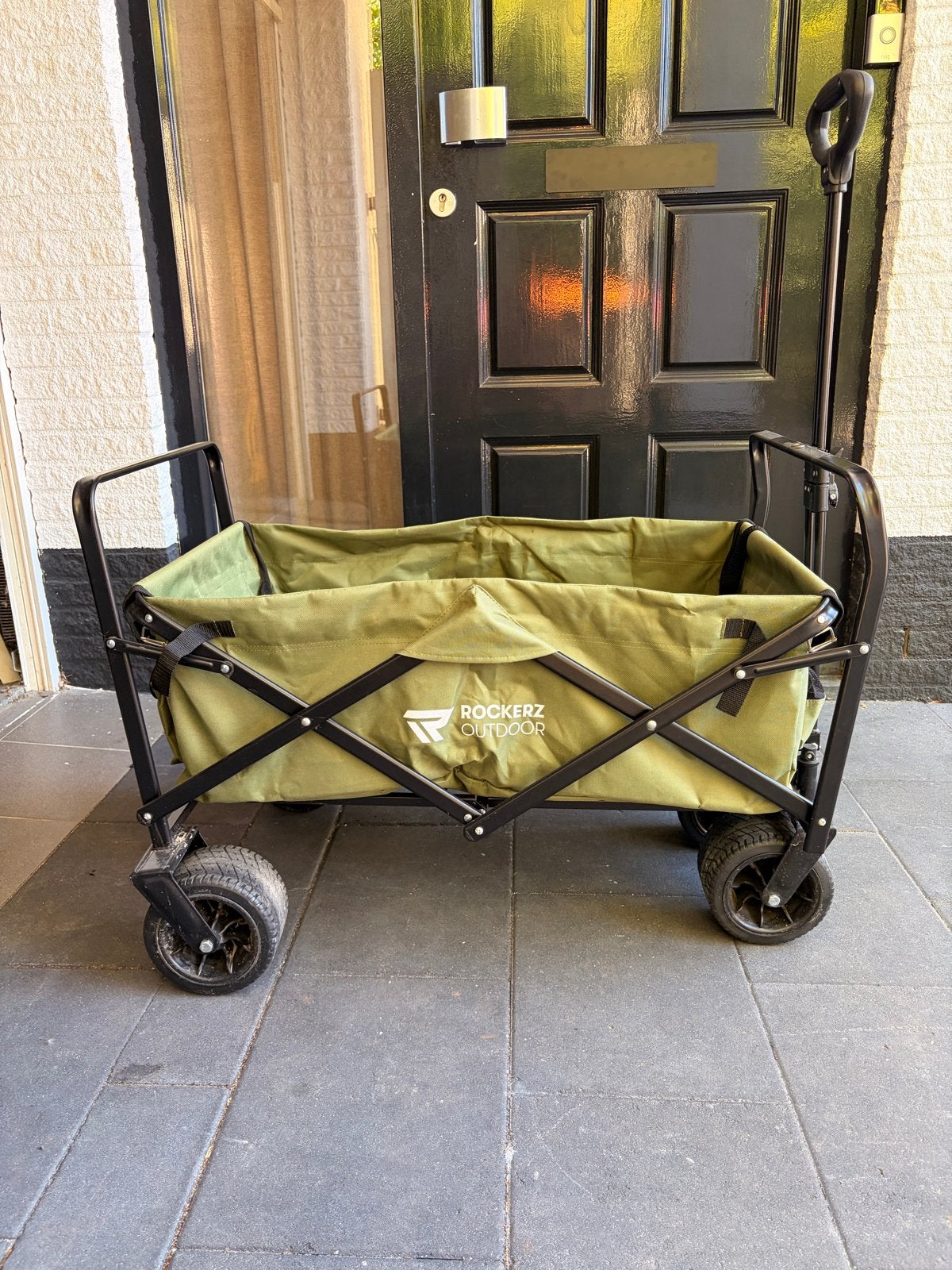 Rockerz Outdoor XL bolderkar – opvouwbaar – groen, Caravans en Kamperen, Bolderkarren, Ophalen, Opvouwbaar, Gebruikt
