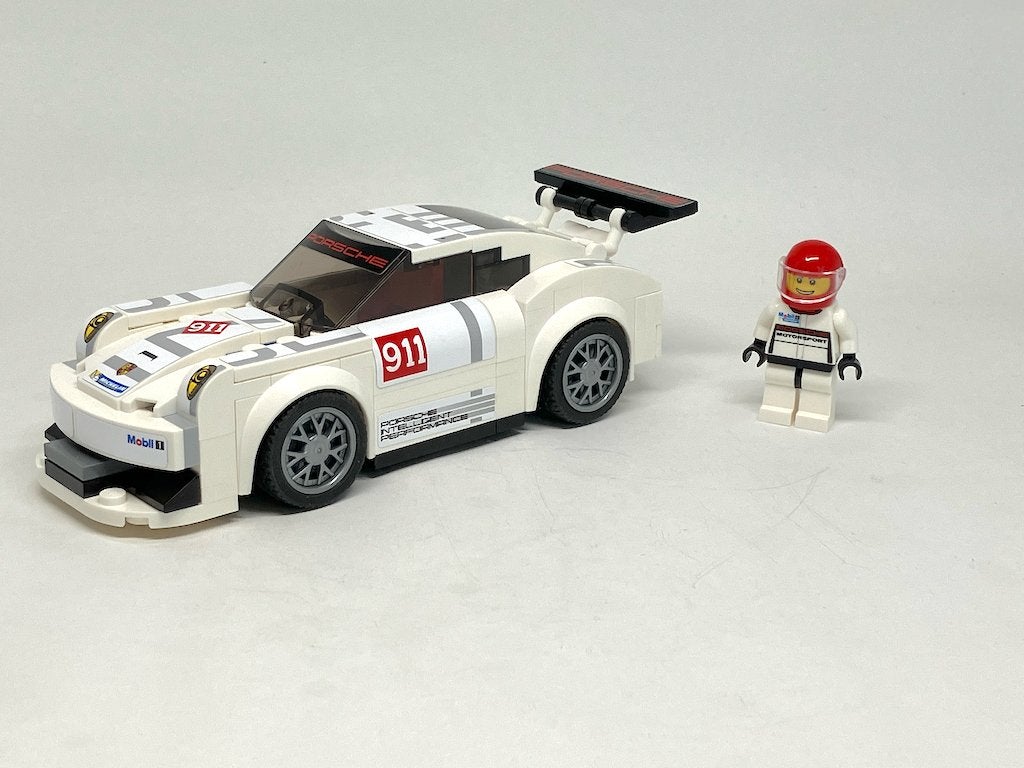 Lego 75912 - Porsche 911 GT Finish Line - Speed Champs 2015, Lego, Zo goed als nieuw, Compleet, Complete set