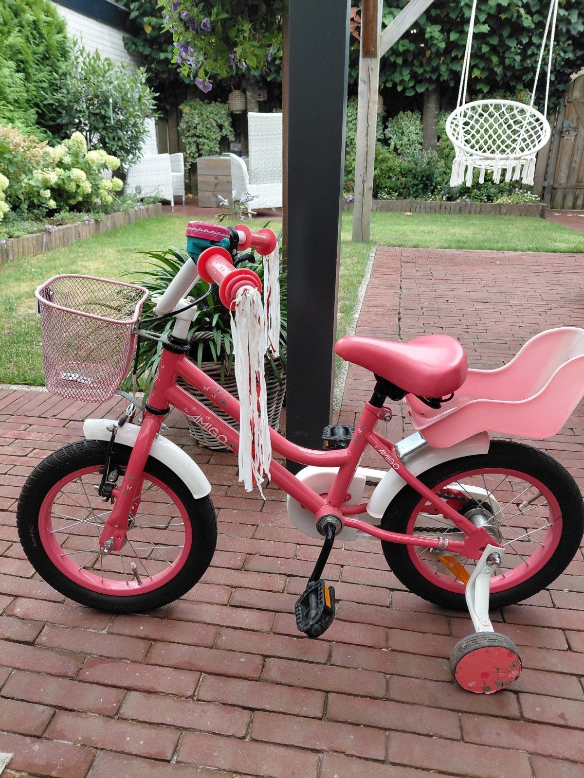 Mooie 12 inch meisjes kinderfiets, Fietsen en Brommers, Fietsen | Kinderfietsjes, Terugtraprem, Zijwieltjes, Ophalen of Verzenden