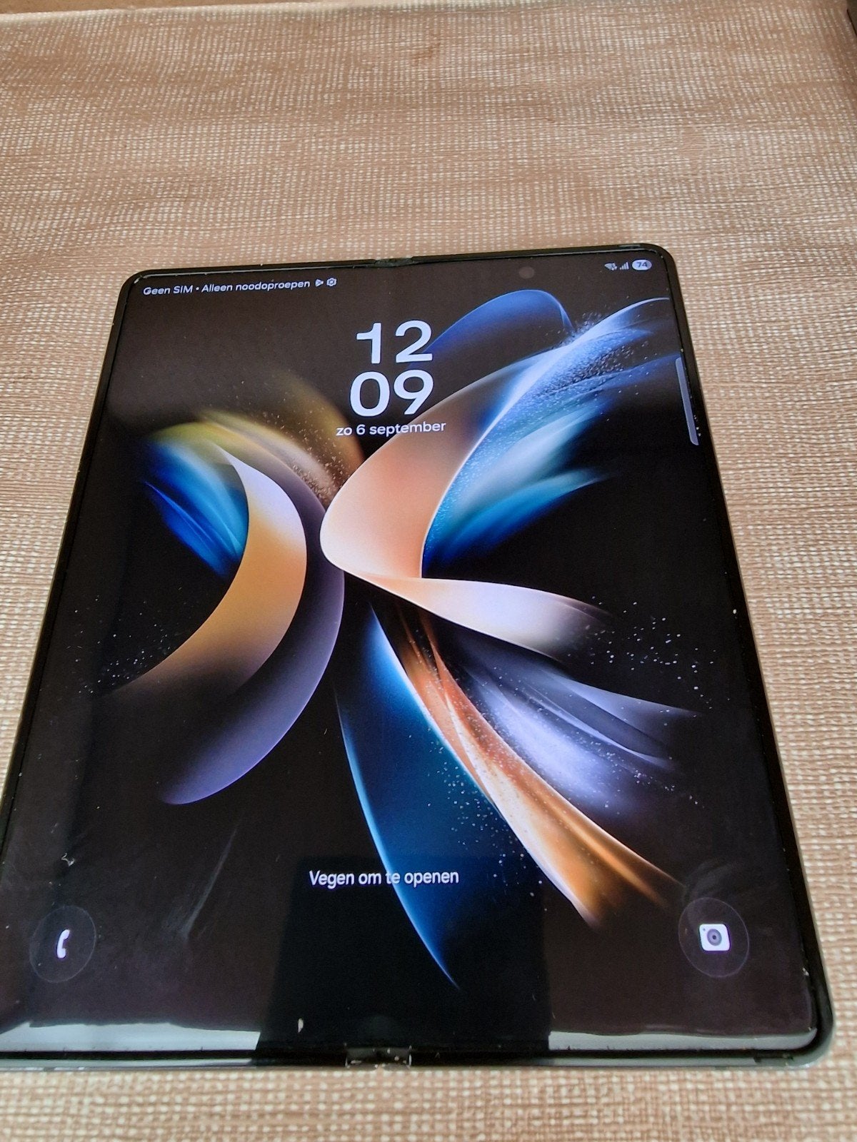 Samsung Galaxy Z Fold 4 512 GB Zwart - Zo goed als nieuw, Telecommunicatie, Mobiele telefoons | Samsung, Ophalen, Zwart, Touchscreen