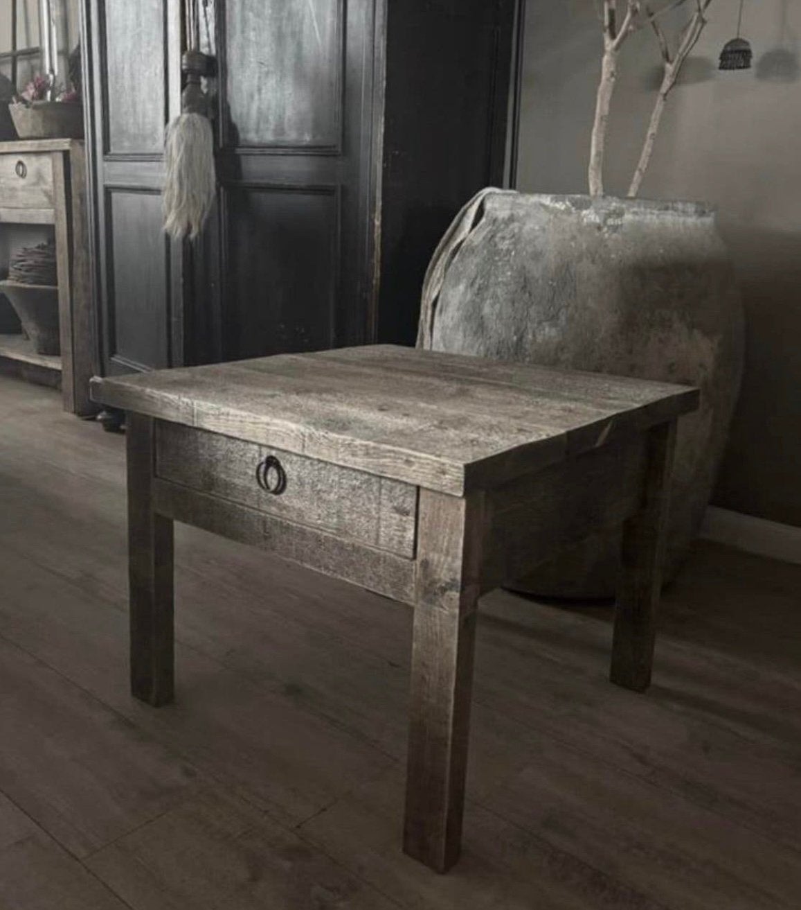 ~Stoer Sober Landelijk Houten Salontafel/Bijzettafel~, Ophalen of Verzenden, Nieuw