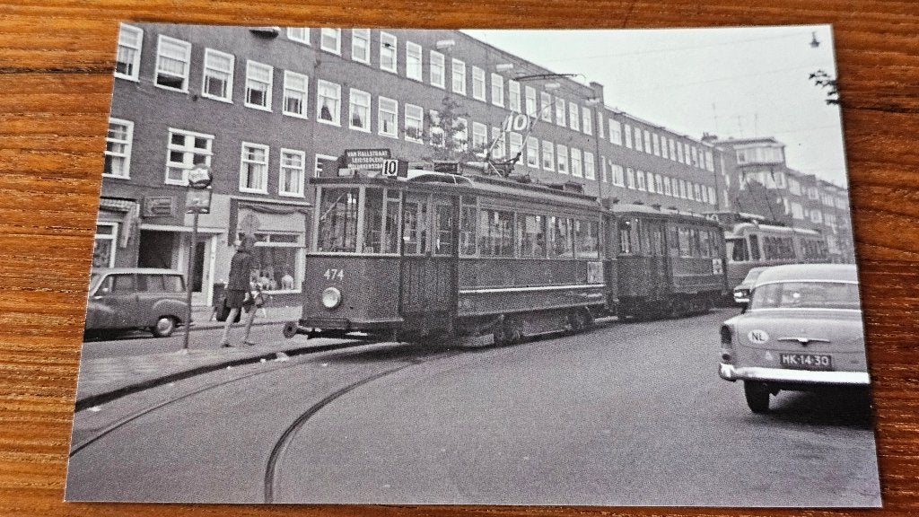 Foto TRAM GVB Amsterdam 474 Molukkenstraat, Verzenden, Gebruikt, Tram, Overige typen