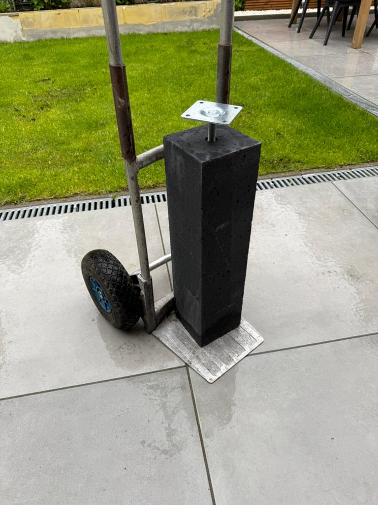 Betonpoer 15x15 x 60cm in hoogte verstelbaar, Ophalen, Nieuw