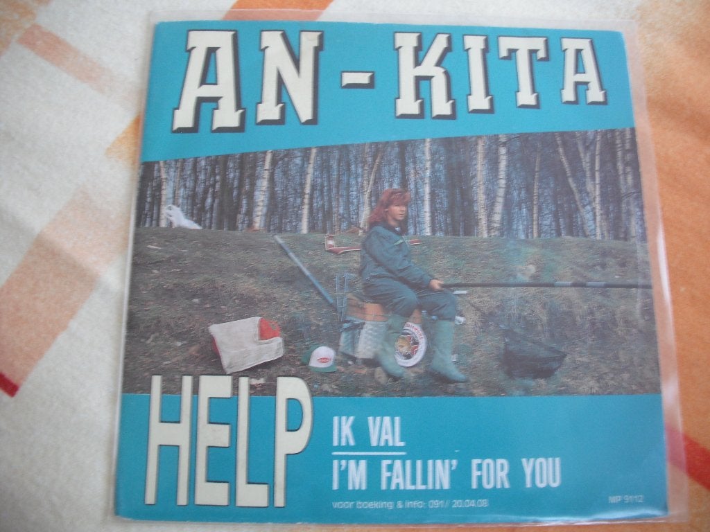 An Kita - Help ik val., Ophalen of Verzenden, Zo goed als nieuw, 12 inch, Levenslied of Smartlap
