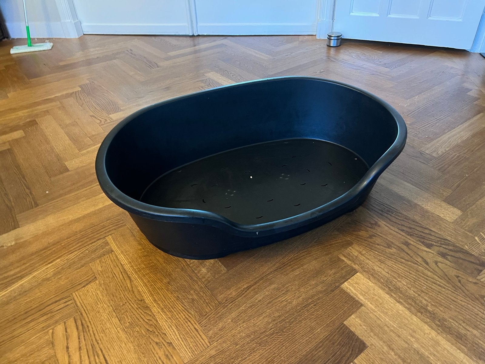 Stevige hondenmand en ergonomisch kussen, Ophalen