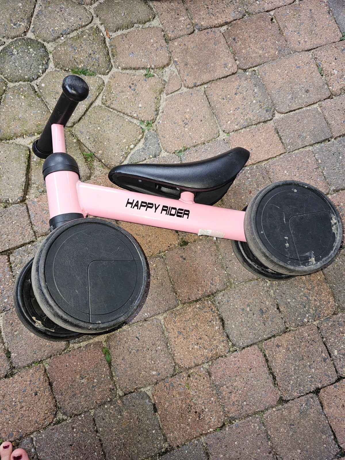 Roze Happy Rider loopfiets voor peuters, Ophalen, Gebruikt, Loopfiets