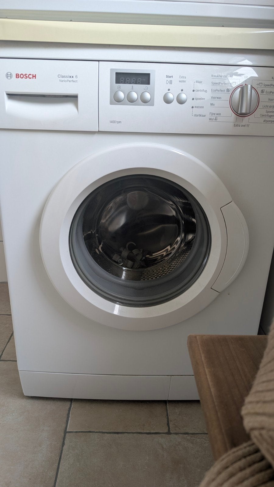 Bosch Classixx 6 VarioPerfect Wasmachine - 6 kg, 1400 tpm, Ophalen, Gebruikt, Voorlader, 1200 tot 1600 toeren