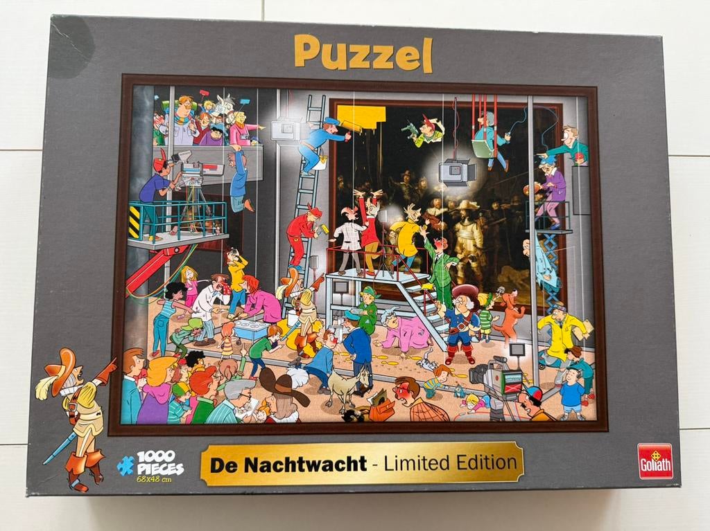 Goliath puzzel De Nachtwacht limited edition, Hobby en Vrije tijd, Denksport en Puzzels, Ophalen, 500 t/m 1500 stukjes, Gebruikt