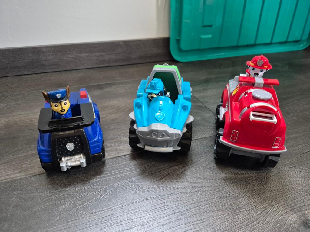 Paw patrol auto's, Ophalen