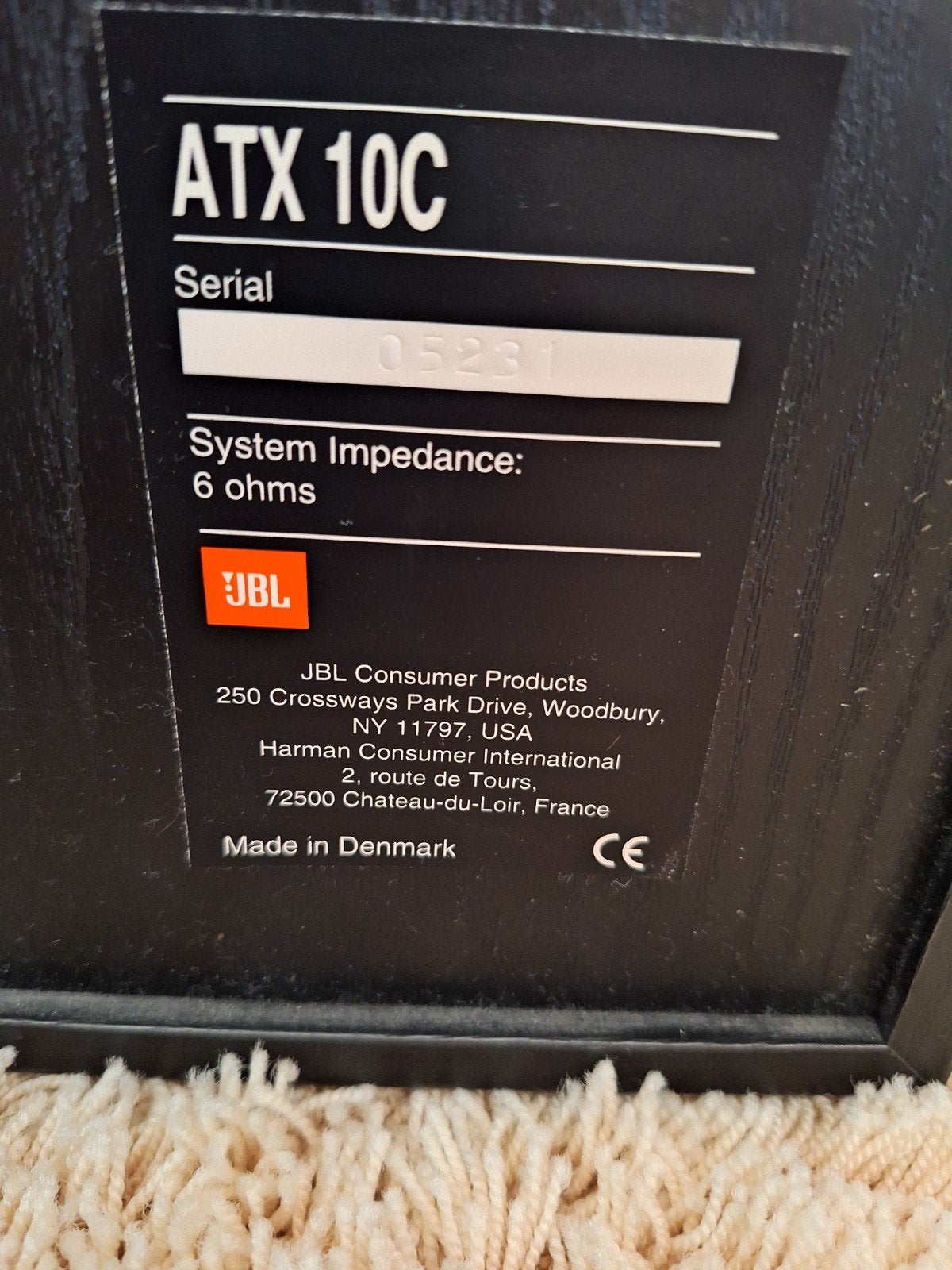 JBL ATX 10C Center Speaker - Goede Staat, Audio, Tv en Foto, JBL, Ophalen of Verzenden, Zo goed als nieuw, Center speaker