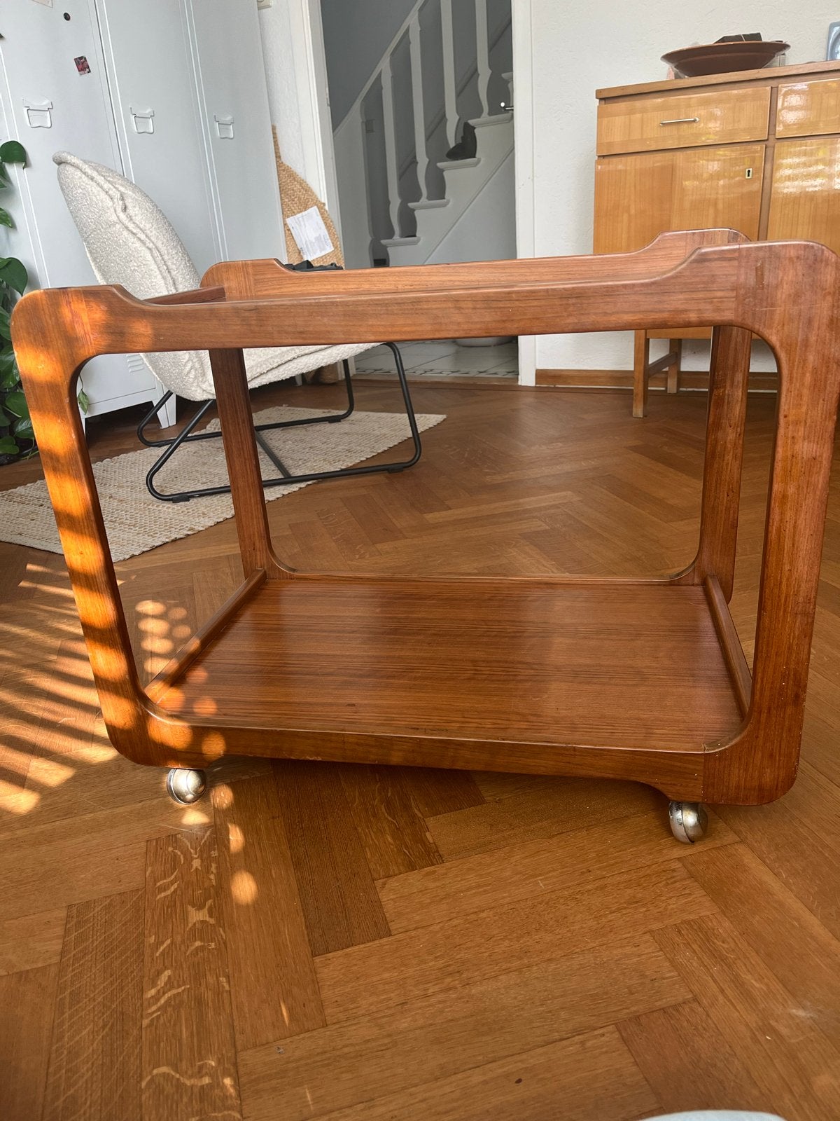 Vintage Teak Serveerwagen op Wielen - Jaren '60/'70, Ophalen