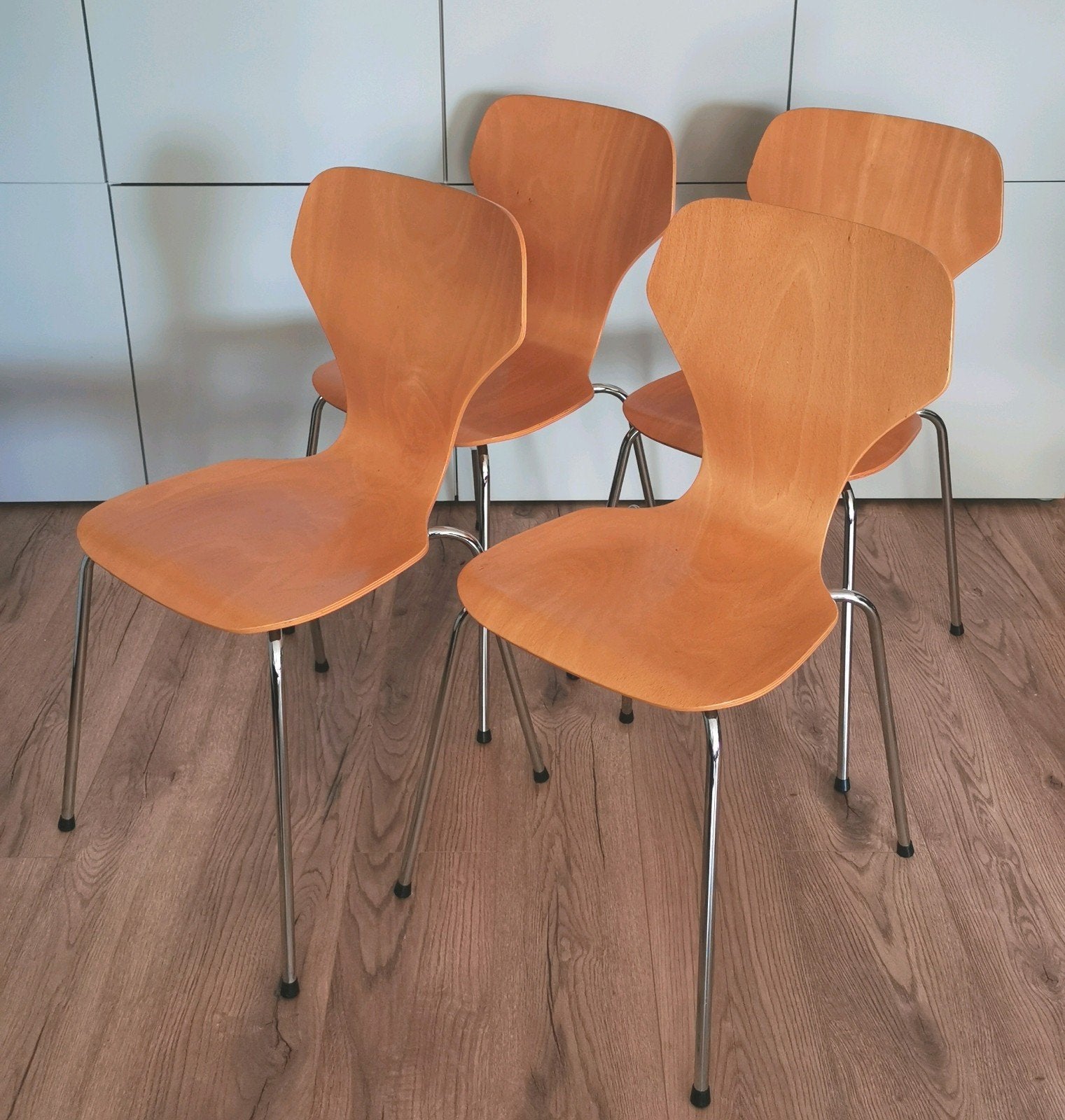 Set van 4 vintage vlinderstoelen Phoenix Denmark in zeer goe, Ophalen