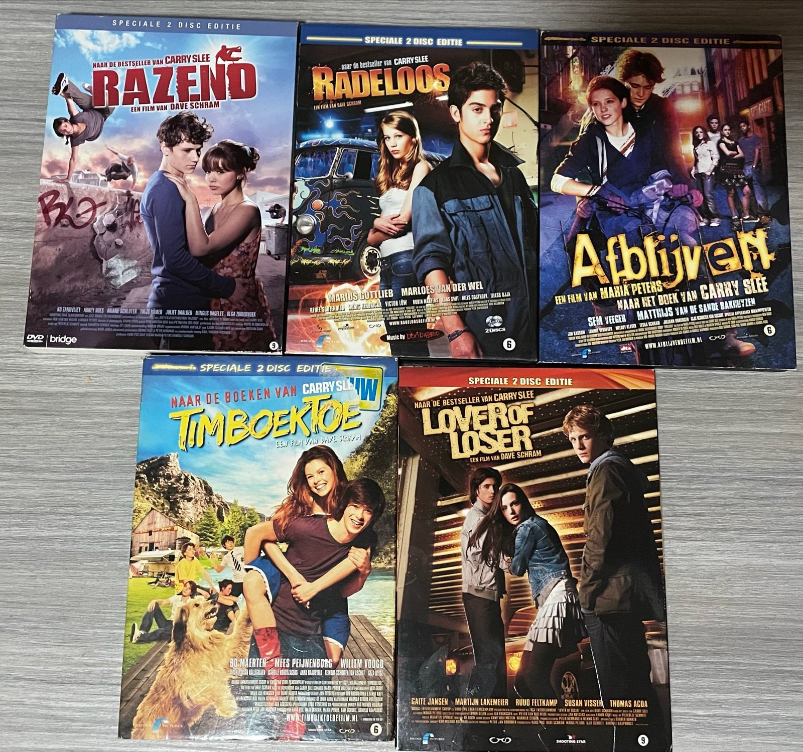 Carry Slee DVD Collectie: Razend, Radeloos, Afblijven, Timbo, Cd's en Dvd's, Speciale editie, Nederlands, Overige genres, Zo goed als nieuw