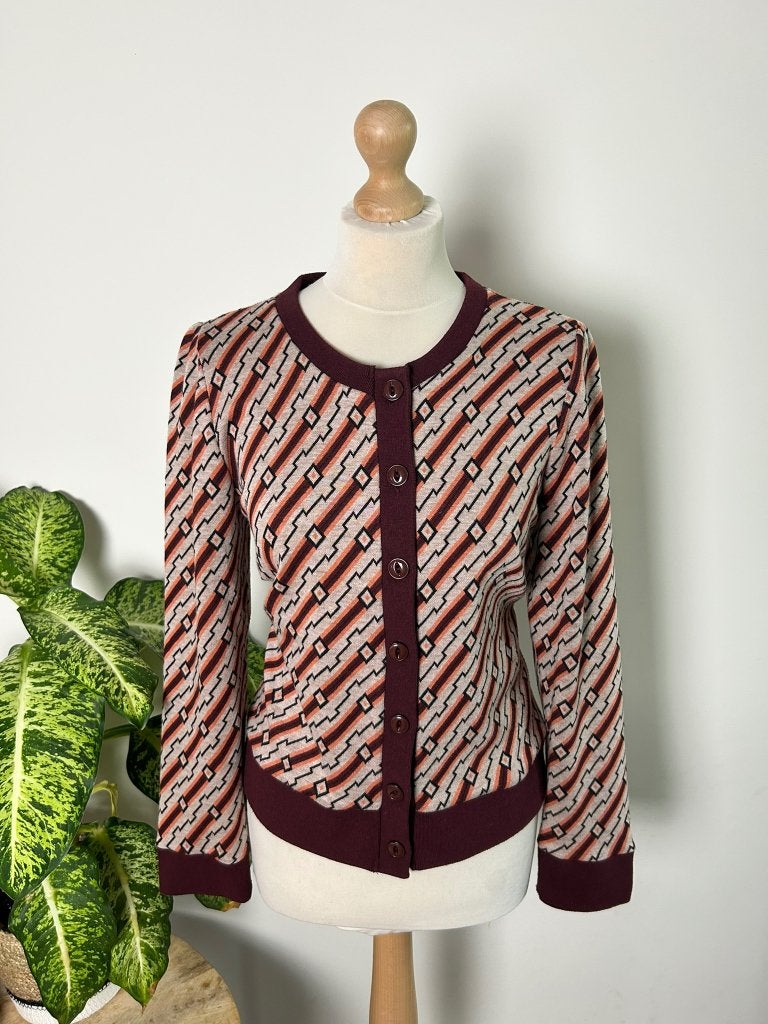 King Louie maat XL grafisch cardigan vest 3430