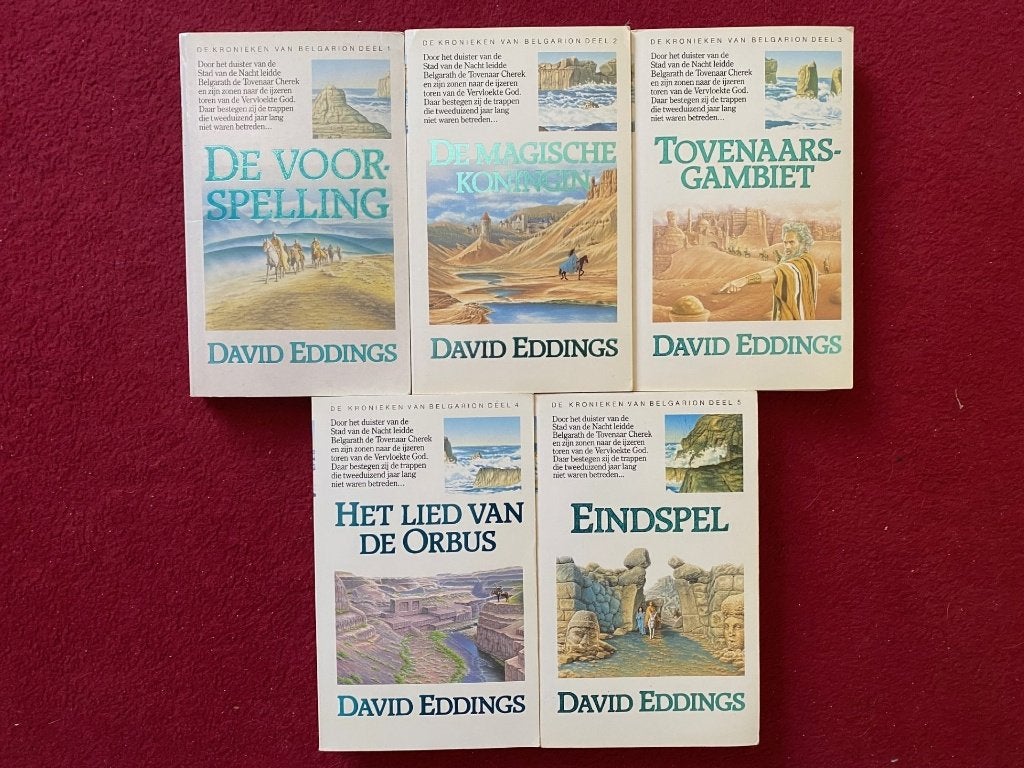 DAVID EDDINGS 4 COMPLETE SERIES TE KOOP,PAPERBACKS IN GOEDE, Boeken, Ophalen of Verzenden, Gelezen