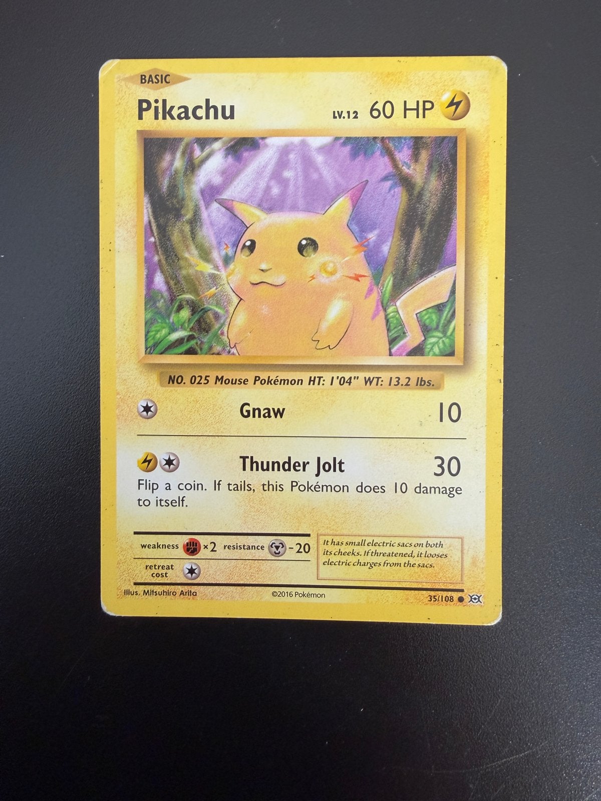Pikachu 35/108 XY Evolutions 2016 Vintage Style Pokémon, Hobby en Vrije tijd, Verzamelkaartspellen | Pokémon, Ophalen of Verzenden