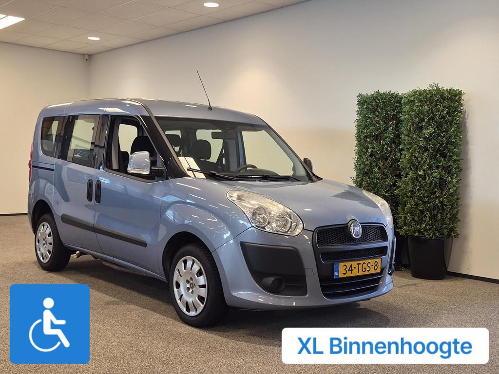 Fiat Doblo Rolstoelauto 3+1 XXL-Ombouw, Auto's, Fiat, Voorwielaandrijving, Stof, Gebruikt, Doblo