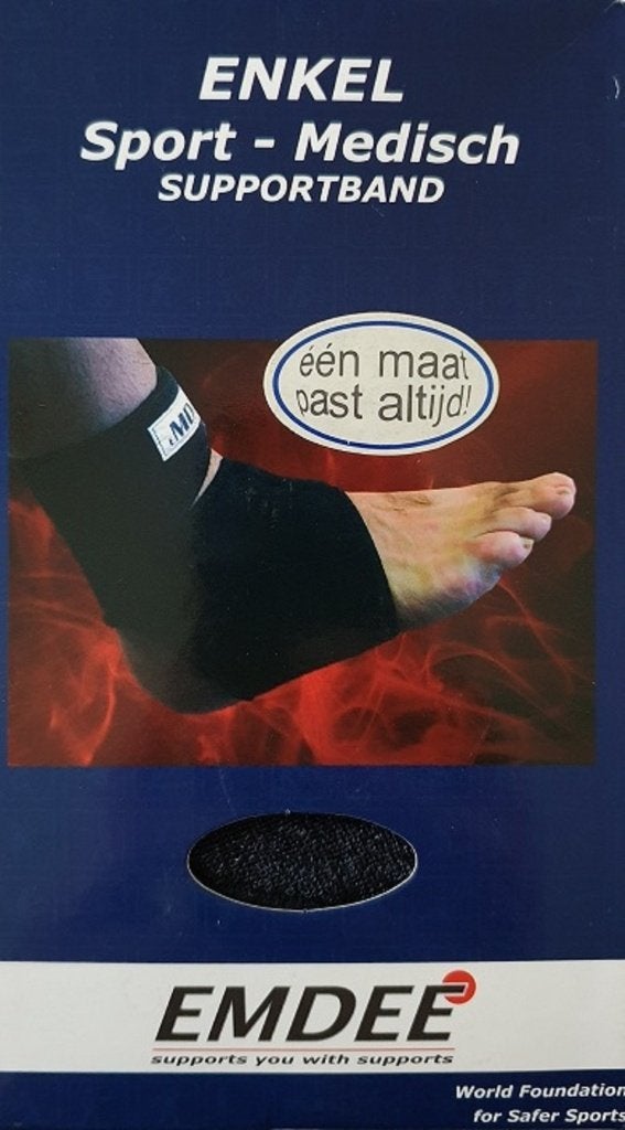 Enkel Support / Brace EMDEE 56611 Zwart Sport-Medisch -35%!, Ophalen of Verzenden, Nieuw